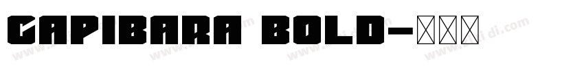 Capibara Bold字体转换